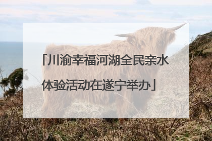 川渝幸福河湖全民亲水体验活动在遂宁举办