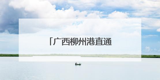 广西柳州港直通珠海高栏港集装箱班轮首航开通