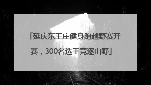 延庆东王庄健身跑越野赛开赛，300名选手竞逐山野