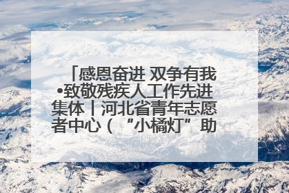 感恩奋进 双争有我•致敬残疾人工作先进集体丨河北省青年志愿者中心（“小橘灯”助残接力计划实施团队）：用温暖陪伴，守护特殊孩子成长