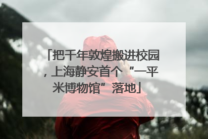 把千年敦煌搬进校园，上海静安首个“一平米博物馆”落地