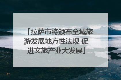 拉萨市将颁布全域旅游发展地方性法规 促进文旅产业大发展