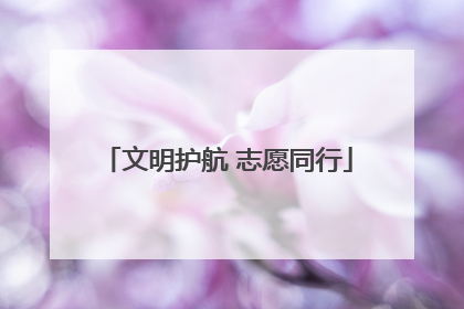 文明护航 志愿同行