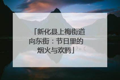 新化县上梅街道向东街：节日里的烟火与欢腾