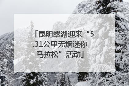 昆明翠湖迎来“5.31公里无烟迷你马拉松”活动