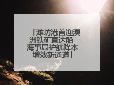 潍坊港首迎澳洲铁矿直达船 海事局护航降本增效新通道