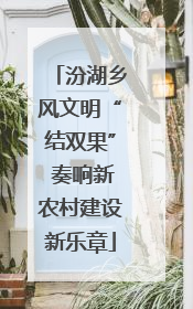 汾湖乡风文明“结双果” 奏响新农村建设新乐章