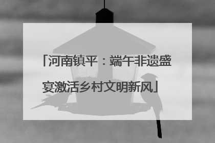 河南镇平：端午非遗盛宴激活乡村文明新风