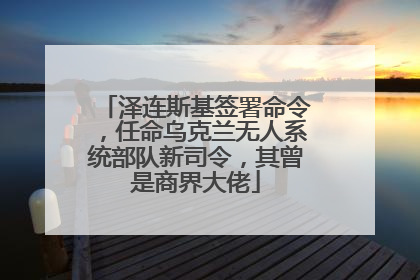泽连斯基签署命令，任命乌克兰无人系统部队新司令，其曾是商界大佬