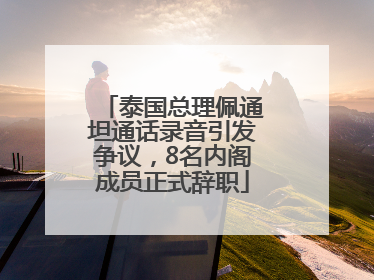 泰国总理佩通坦通话录音引发争议，8名内阁成员正式辞职