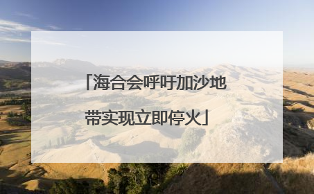海合会呼吁加沙地带实现立即停火