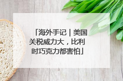海外手记｜美国关税威力大，比利时巧克力都害怕