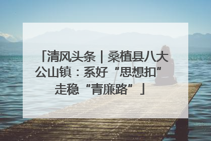 清风头条｜桑植县八大公山镇：系好“思想扣” 走稳“青廉路”