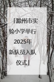滁州市实验小学举行2025年新队员入队仪式