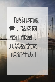 腾讯朱殿君：弘扬网络正能量，共筑数字文明新生态