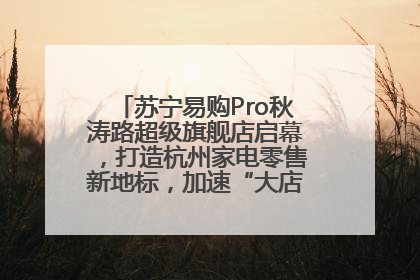 苏宁易购Pro秋涛路超级旗舰店启幕，打造杭州家电零售新地标，加速“大店攻略”全省布局