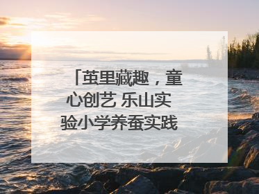 茧里藏趣，童心创艺 乐山实验小学养蚕实践绘就成长画卷