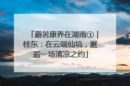 避暑康养在湖南①｜桂东：在云端仙境，邂逅一场清凉之约