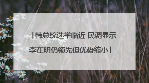 韩总统选举临近 民调显示李在明仍领先但优势缩小