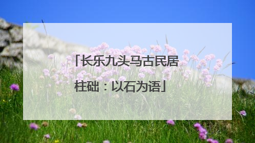 长乐九头马古民居柱础：以石为语
