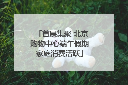 首展集聚 北京购物中心端午假期家庭消费活跃