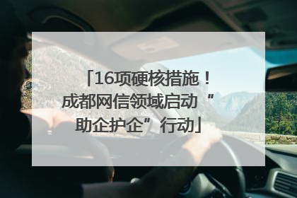 16项硬核措施！成都网信领域启动“助企护企”行动