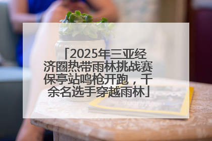 2025年三亚经济圈热带雨林挑战赛保亭站鸣枪开跑，千余名选手穿越雨林