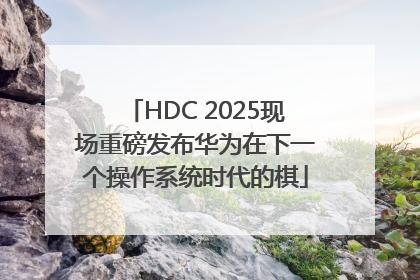 HDC 2025现场重磅发布华为在下一个操作系统时代的棋